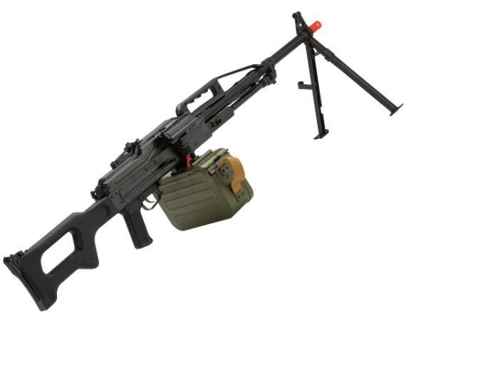 marcadora de airsoft de estilo o prefencia diseñada para una gran cantidad de rafagas de tiros en un largo tiempo